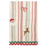 Mud Pie SANTA EMB XMAS TOWEL PACK