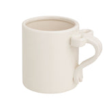 Mud Pie: White Bow Handle Mug