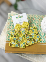 Kaleidoscope Earrings - Yellow FINAL SALE