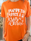 Pumpkin Spice & Jesus Christ Graphic Tee