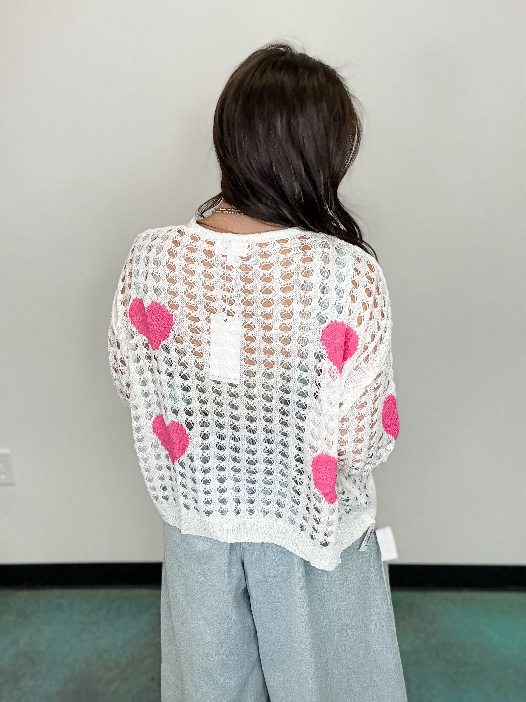 Blush Heart Cardigan