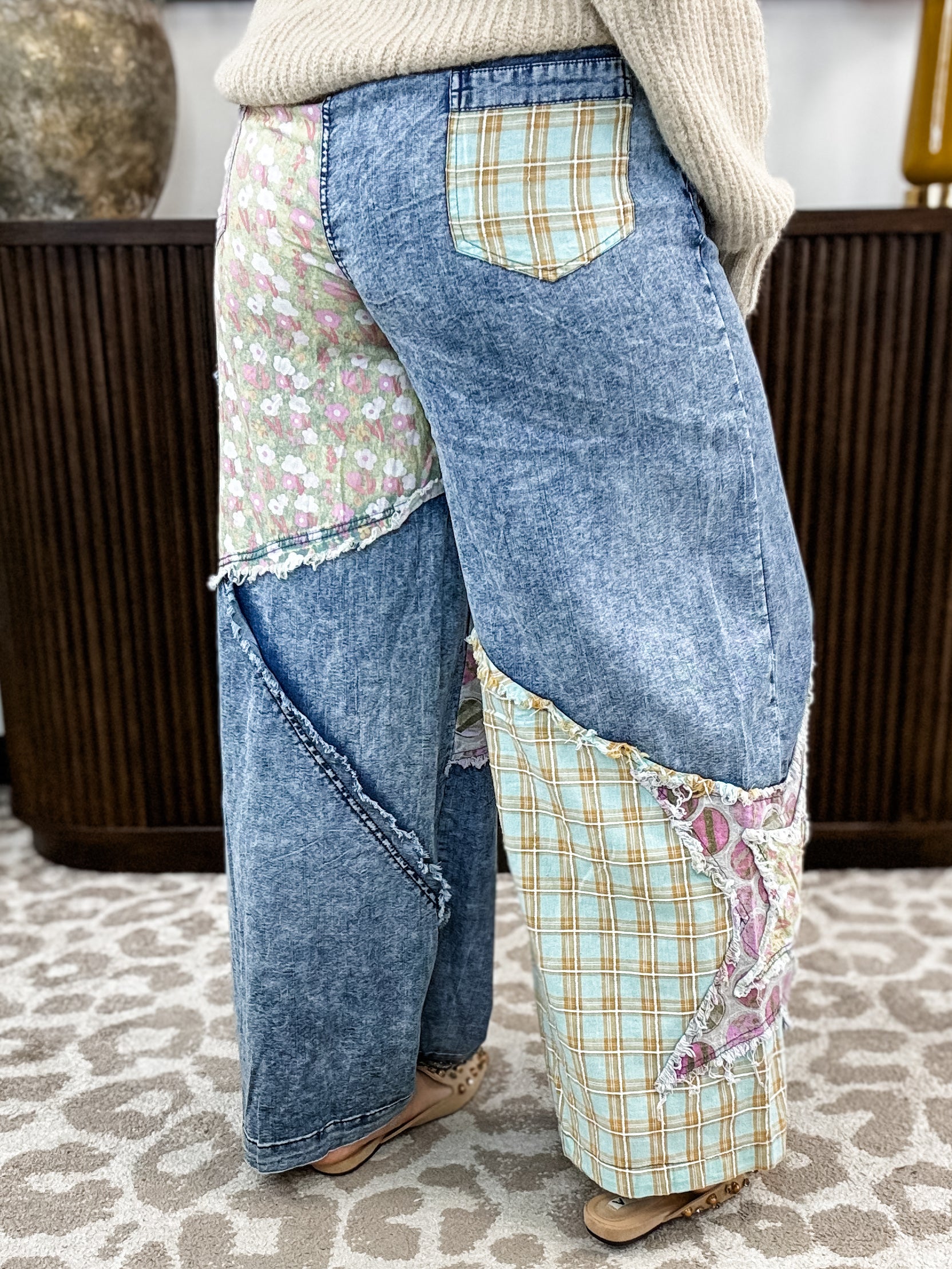 Bold Angle Patch Pants