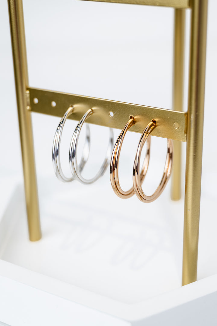 45mm Layered Hoops