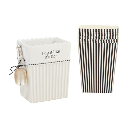 Mud Pie: Popcorn Bucket & Bag Set