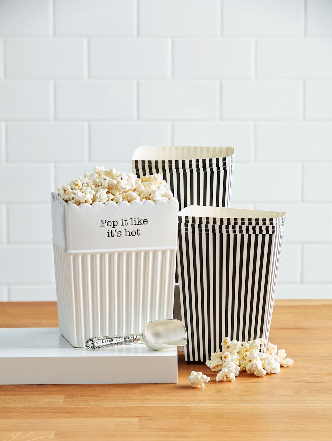 Mud Pie: Popcorn Bucket & Bag Set
