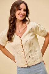 Petal Kiss Knit Top