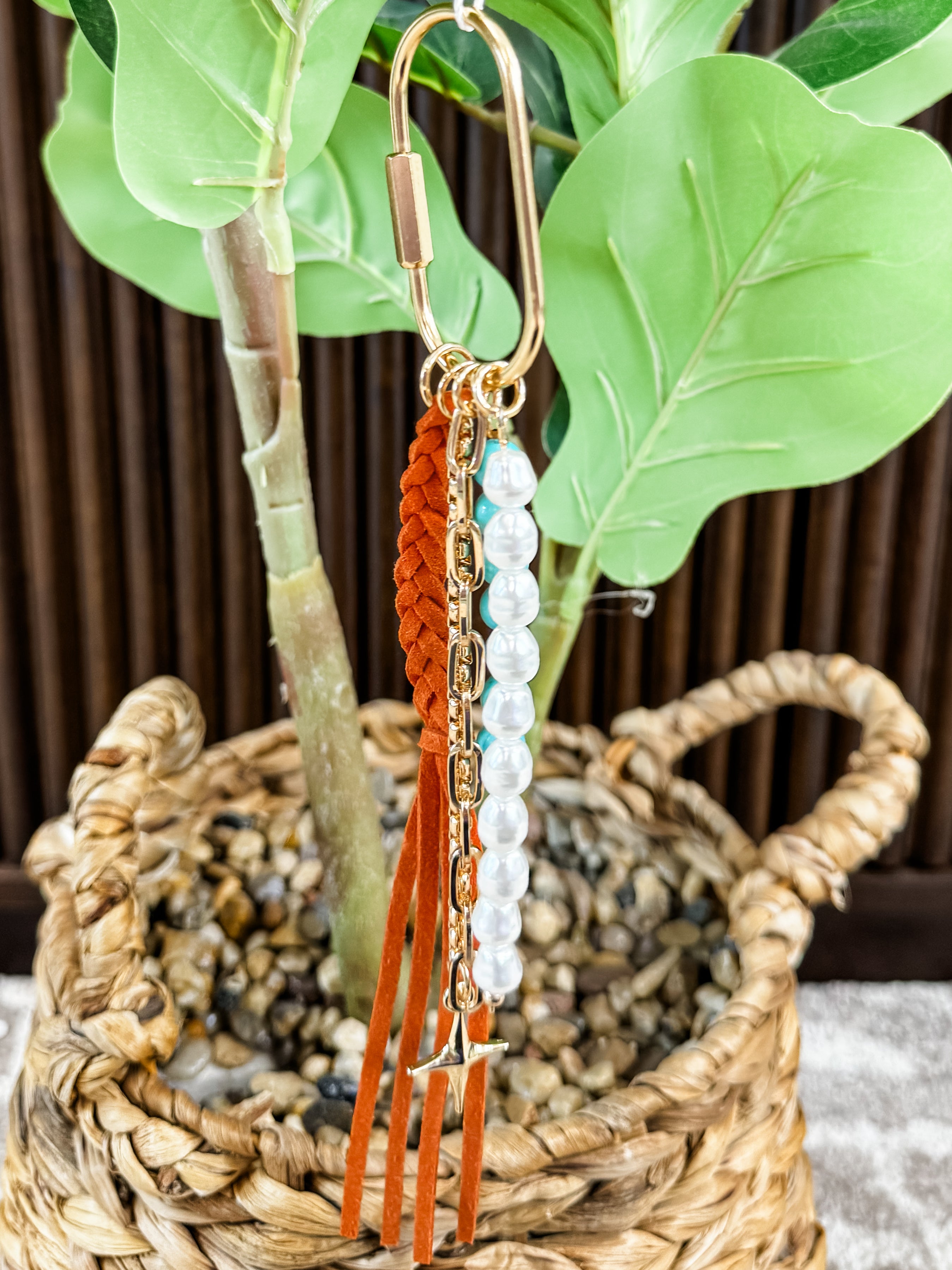 Dream Tassel Charm - Rust