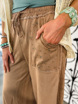 Washed Petal Palazzo Pants *Final Sale*