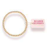 Beaded Blondes Serenity 4mm Gold Fluted Bracelet