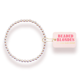 Beaded Blondes - 4MM Silver Beaded Bracelet (Standard)