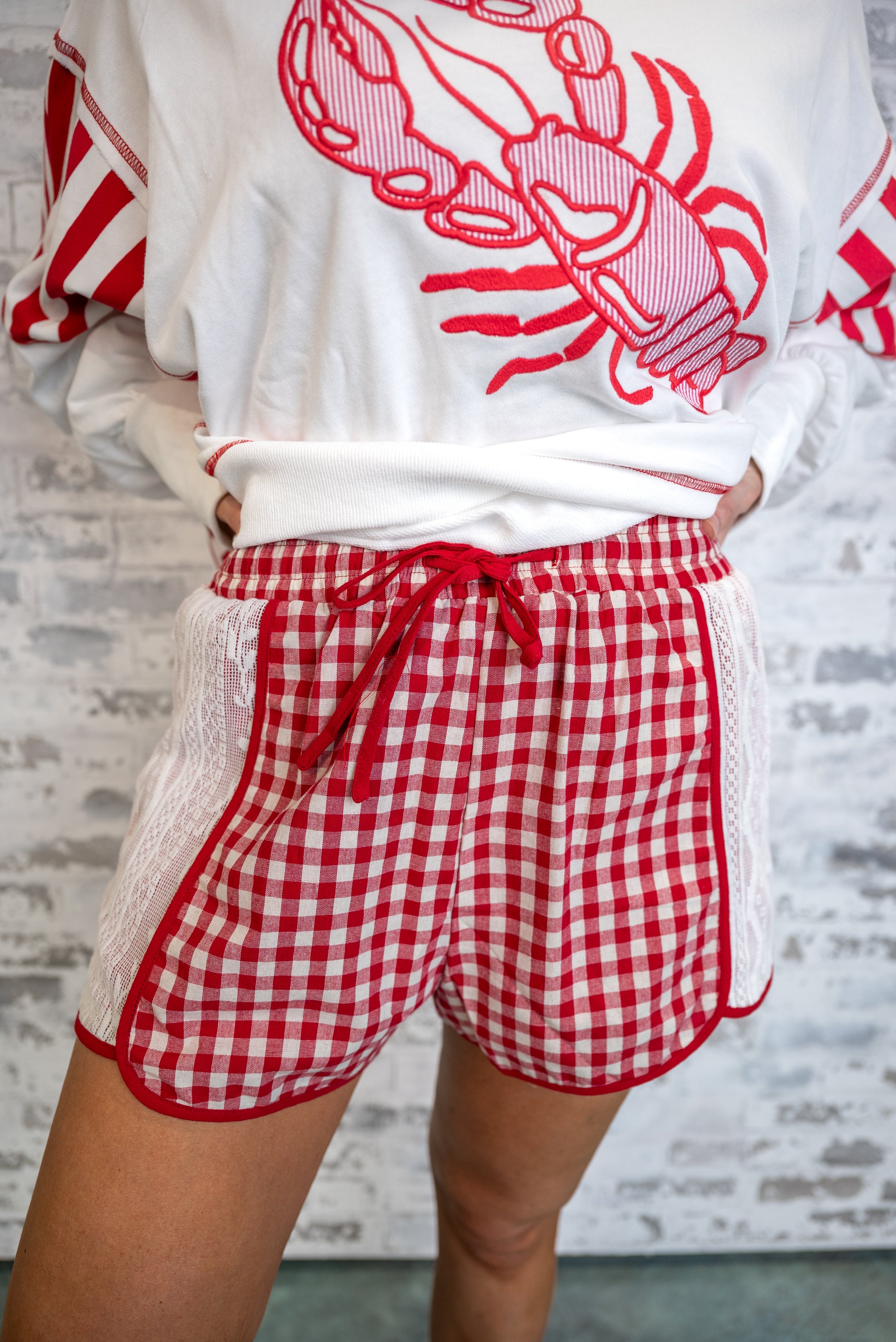 4th of July Gingham Shorts - EOS Final Sale
