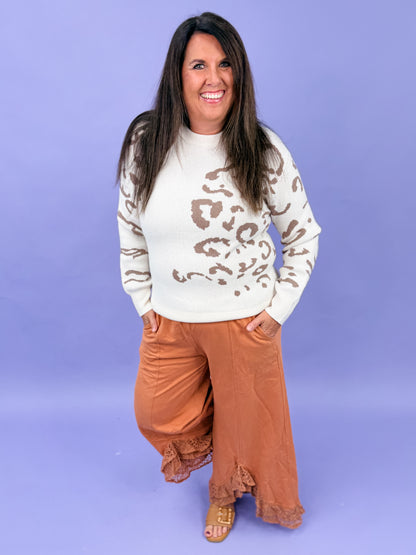 Wildly Neutral Leopard Sweater