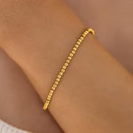 Nash: AJ Seaside Stretch Bracelet - Gold 3MM