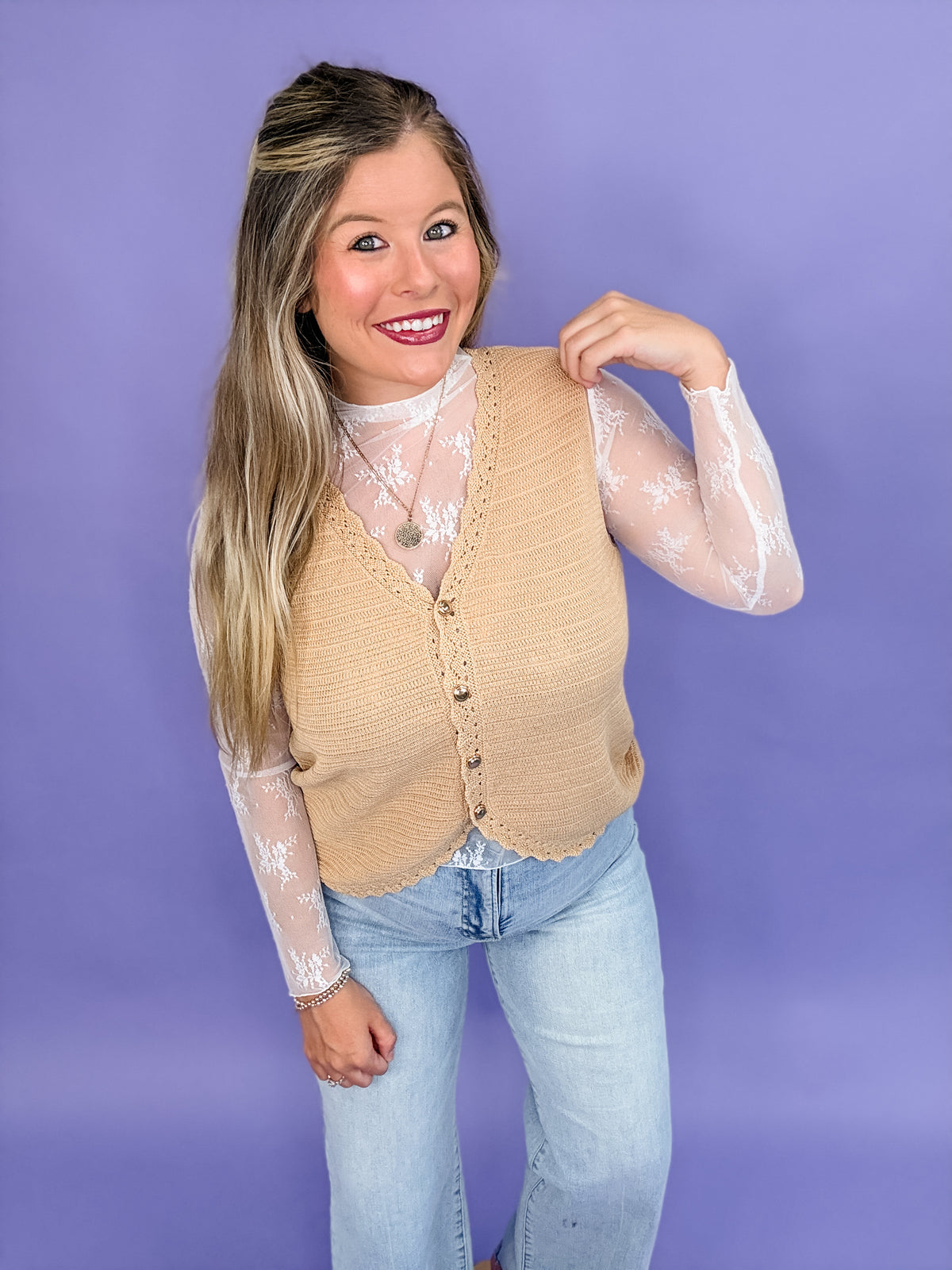Easy On The Eyes Crochet Vest