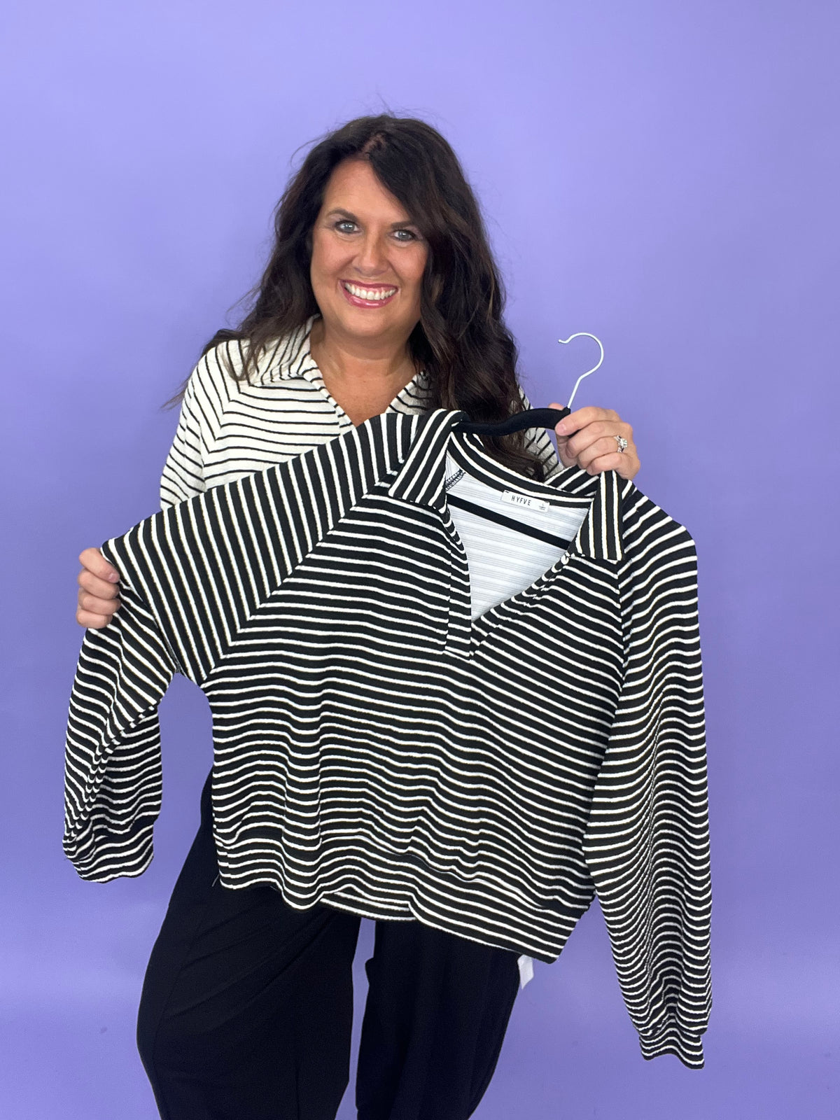 Sunday Stroll Striped Pullover
