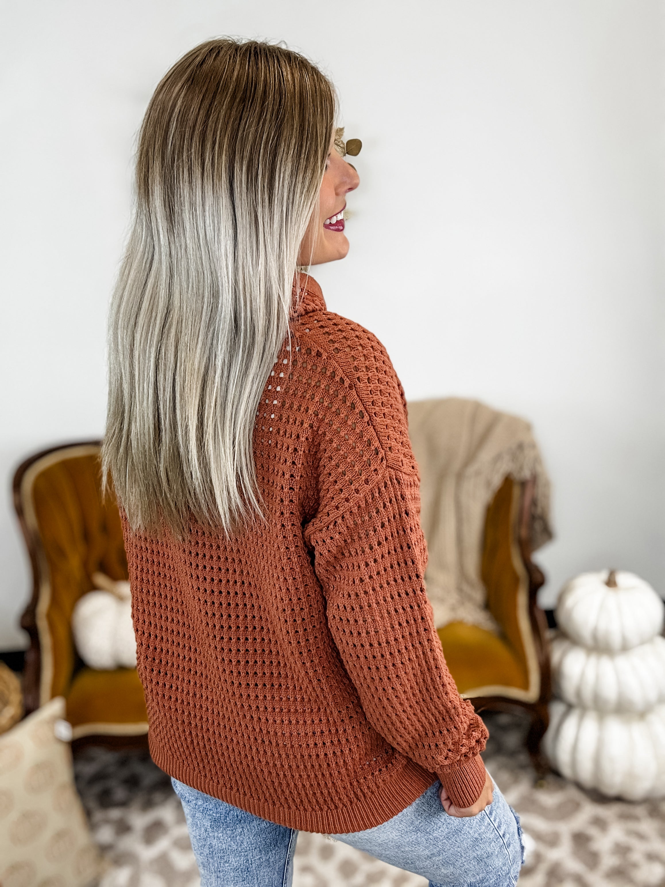 Hold You Down Hoodie - Rust FINAL SALE