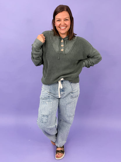 Slow Mornings Mineral Wash Hoodie