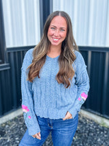 Bloom & Braids Top - Blue FINAL SALE
