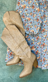 Oregon Cowgirl Boot - Taupe FINAL SALE