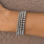 Nash: AJ Seaside Stretch Bracelet - Silver 5MM