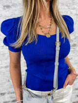 Meadow Glow Top - Royal *Final Sale*