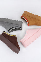 Solid Slip On Platform Slipper - Pink | DOORBUSTER