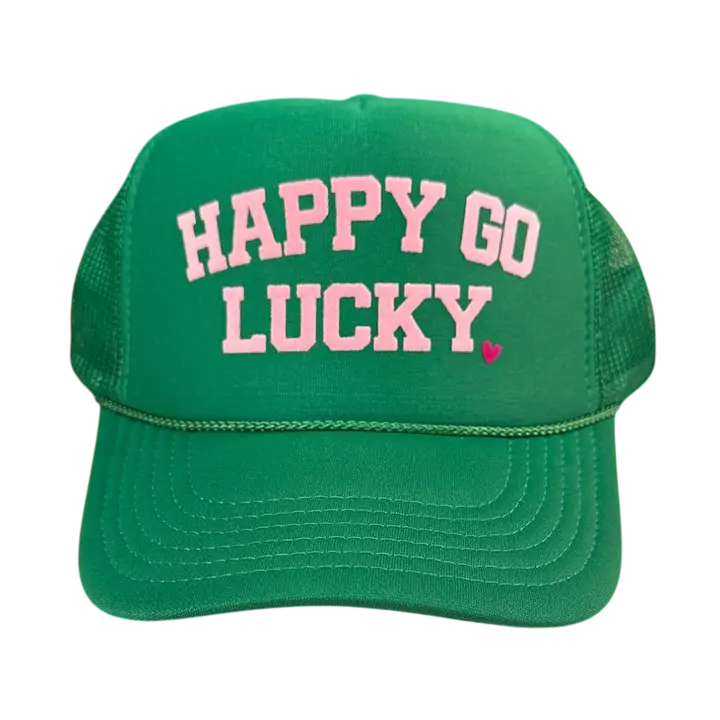 Happy Go Lucky Trucker Hat Final Sale