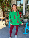 Christmas Tree Patch Sweatshirt FINAL SALE