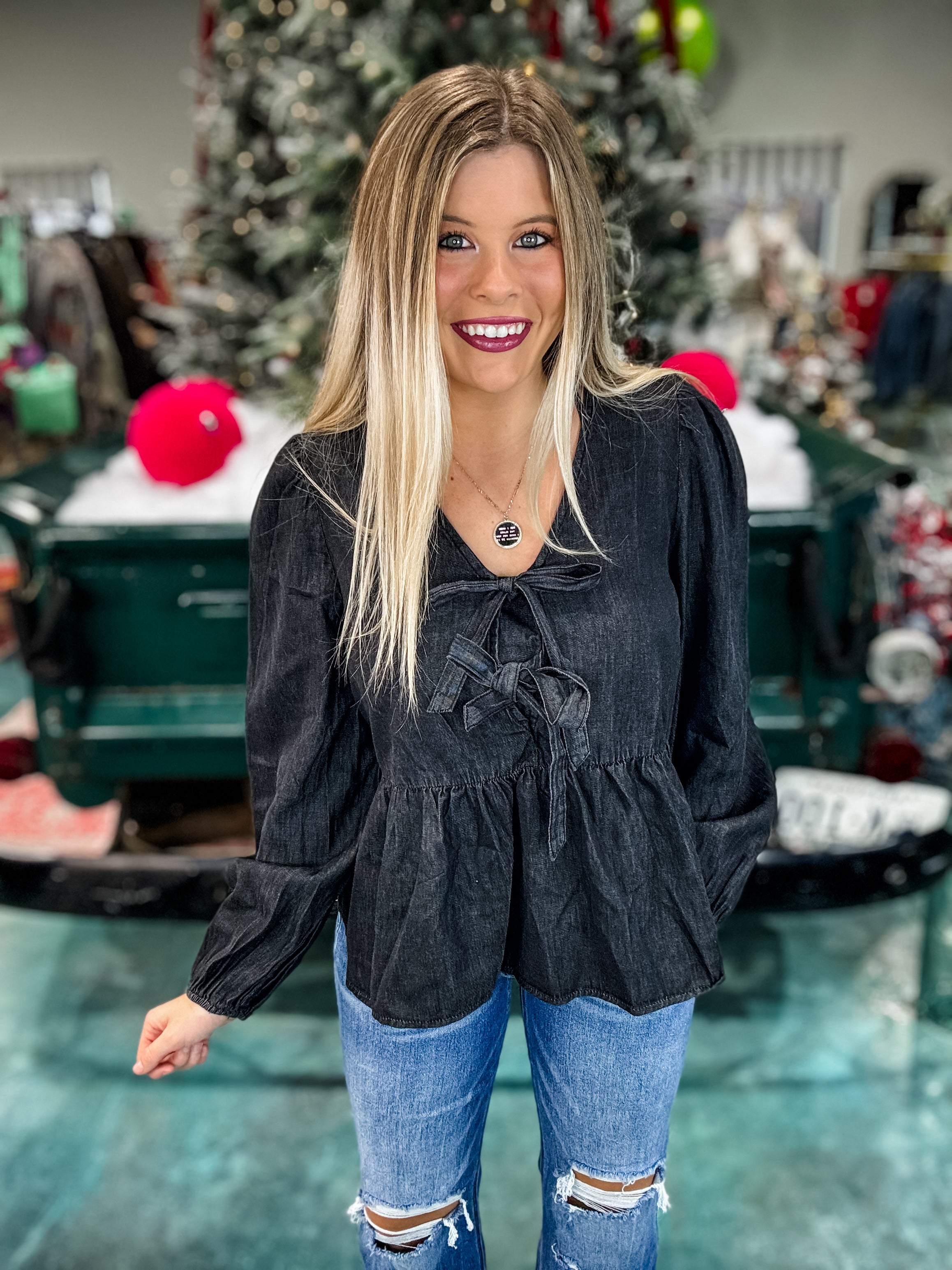 Daisy Lane Denim Top