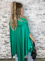 Velvet Dusk Poncho Dress