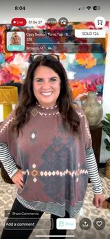 Cozy Season Tunic Top - Burgundy