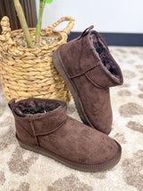 Velvet Dusk Booties - Brown
