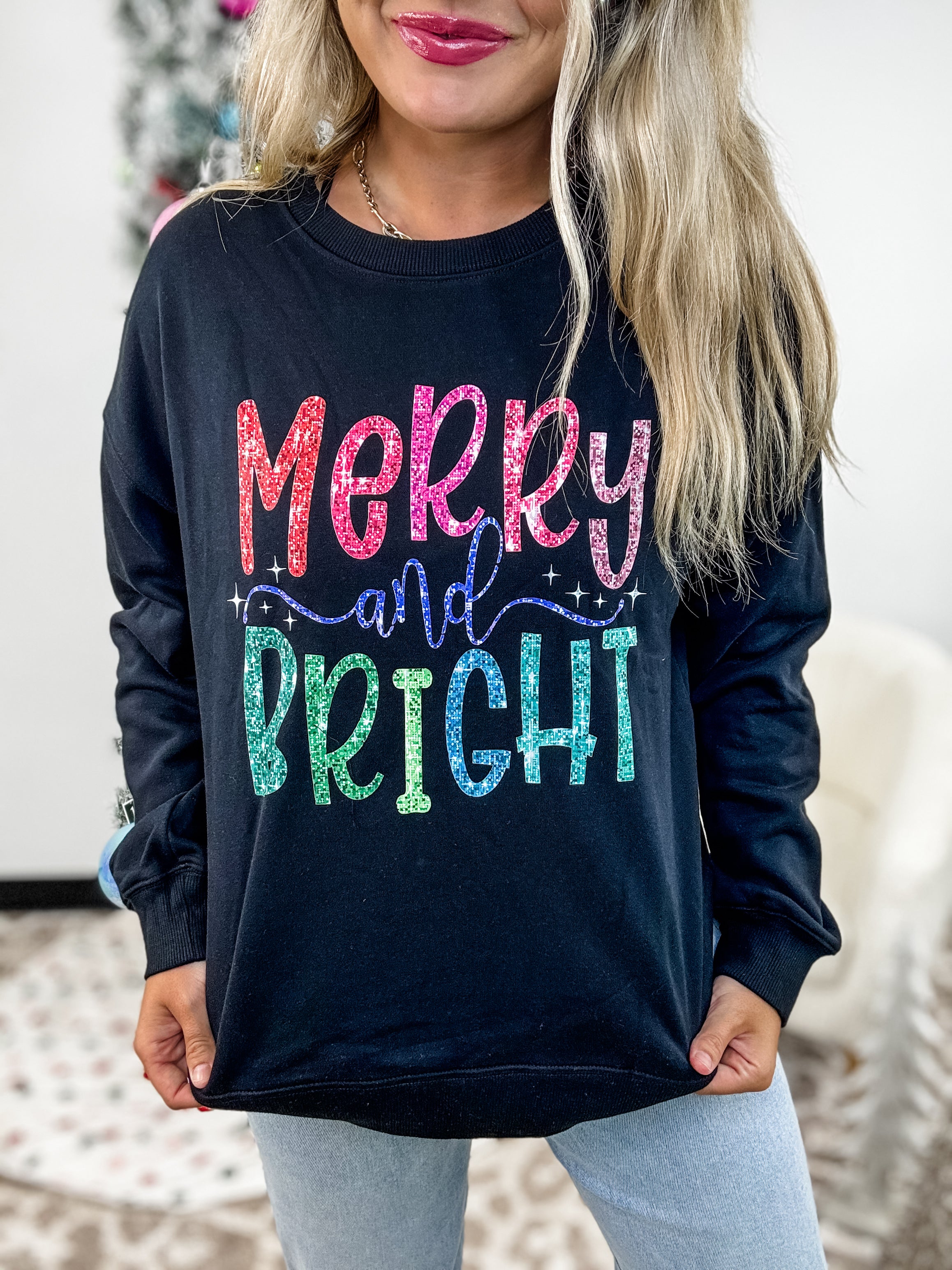 Festive Glove Graphic Top