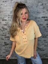 Blossom Breeze Top - Apricot