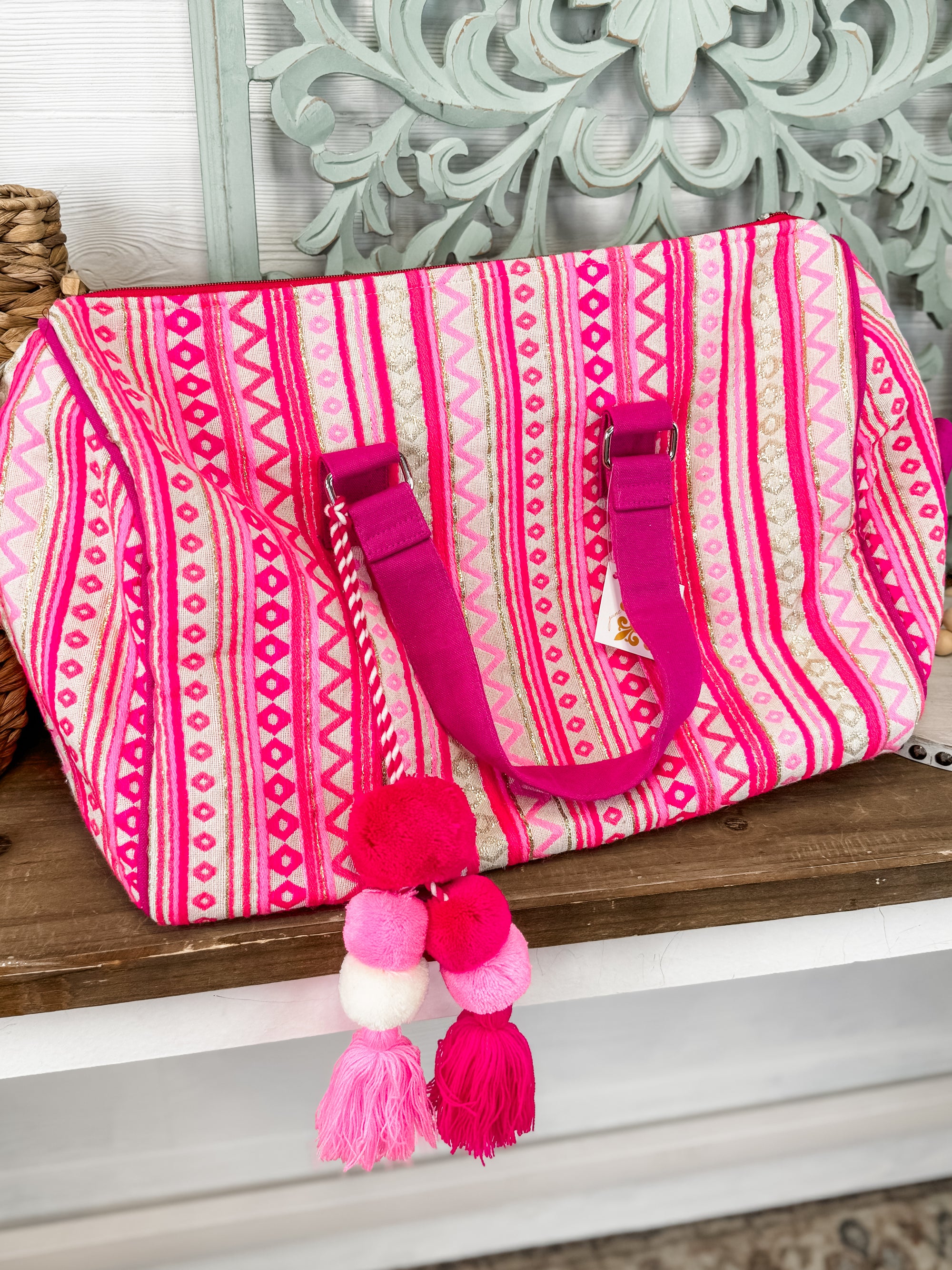 Poppin' Pink! Weekender Bag FINAL SALE