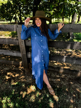 Classic Ease Dress - Blue