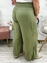 Under The Sun Pants - Olive FINAL SALE
