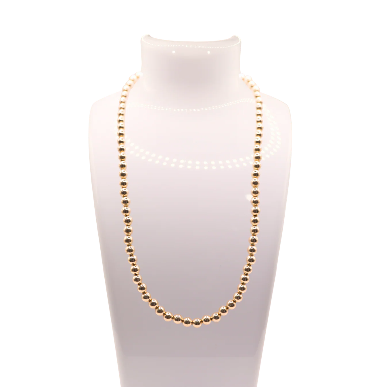 Beaded Blondes 6MM Gold Beaded Necklace