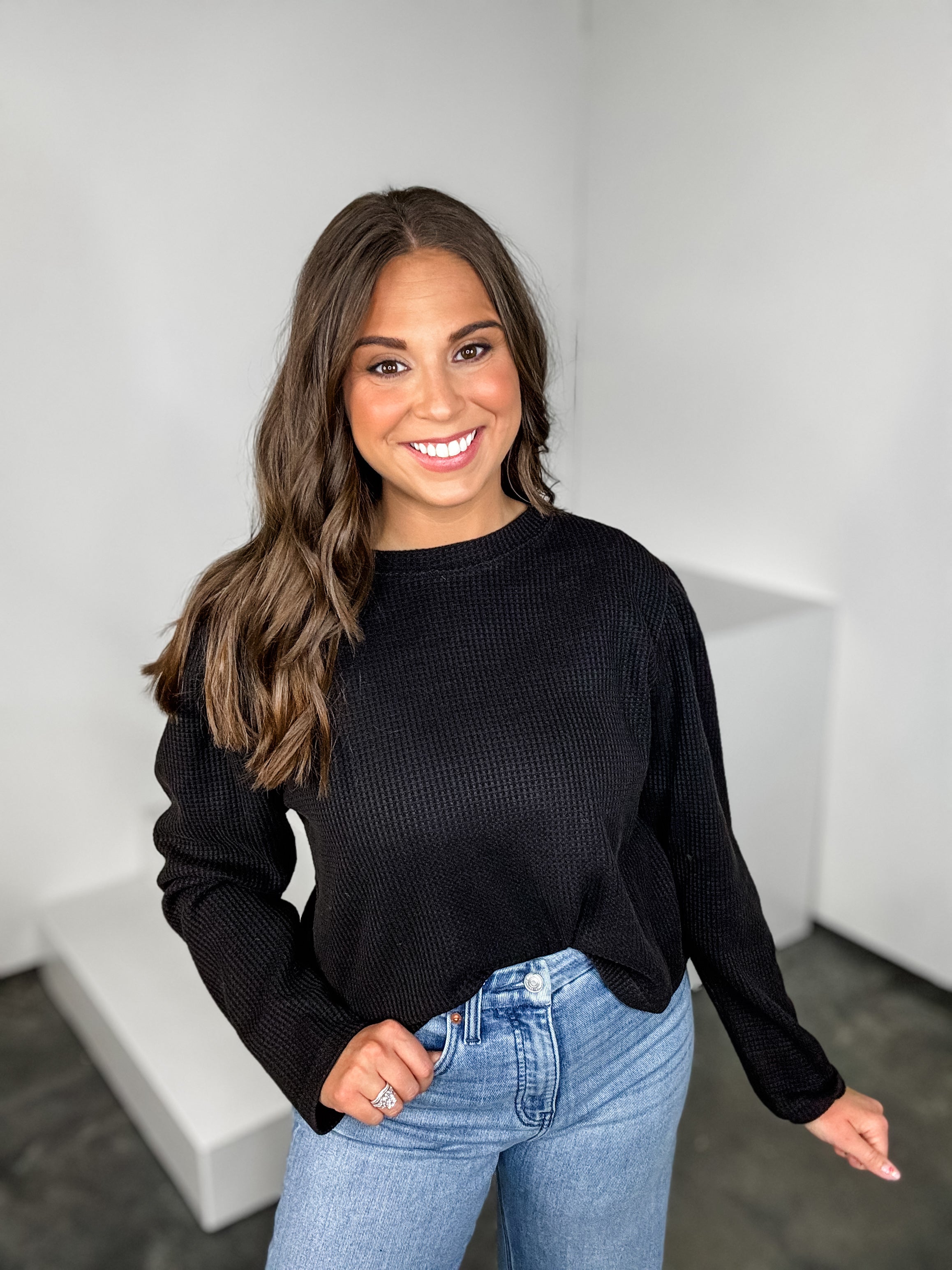 Timeless Bloom Top - Black FINAL SALE