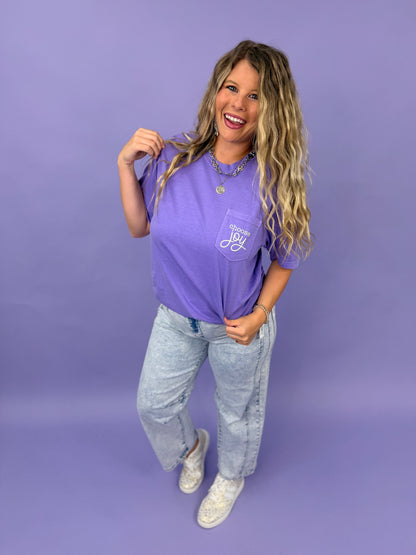 Choose Joy Pocket Tee