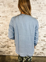 Blue Haven Chambray Top