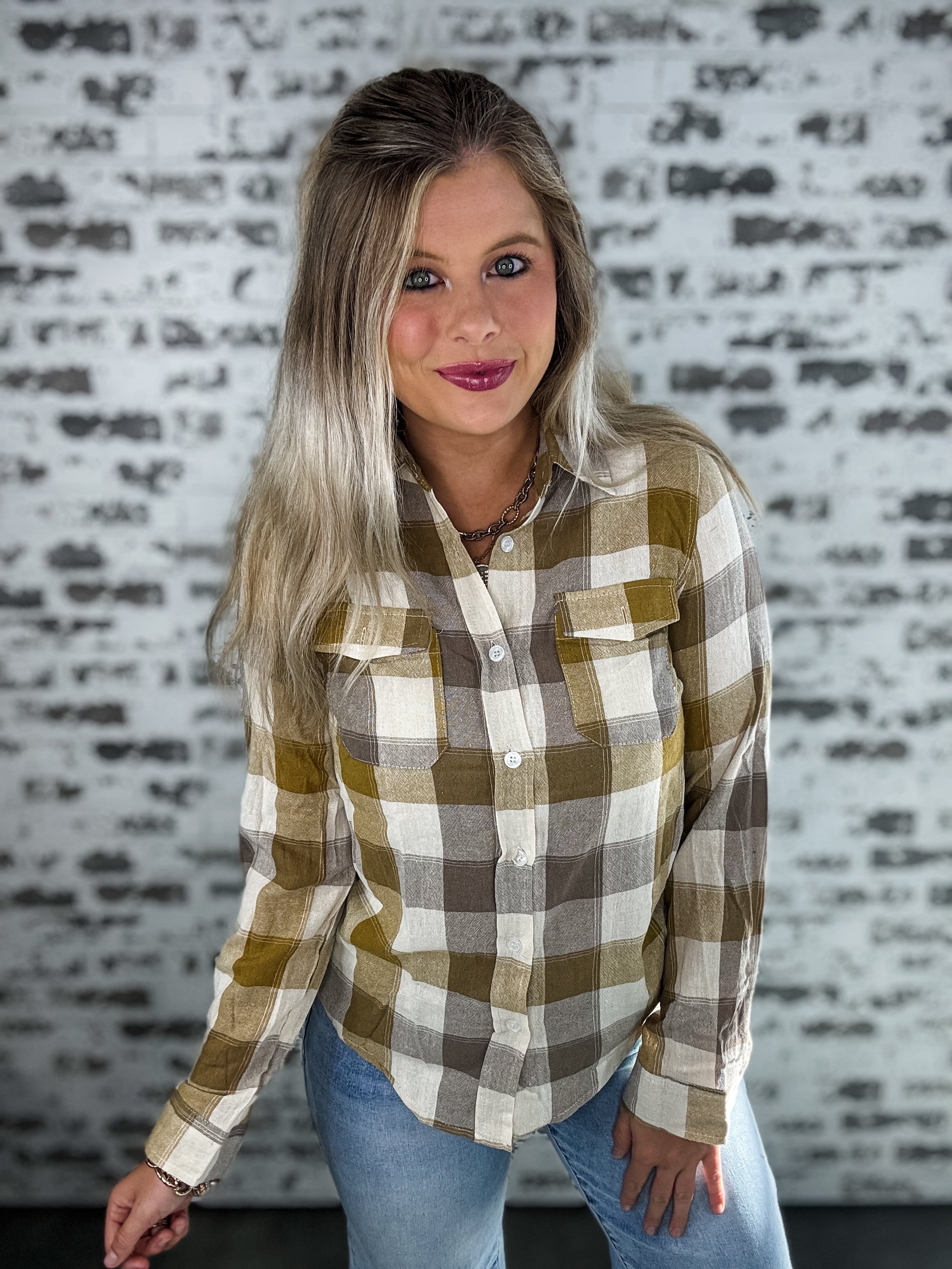 Classic Plaid Western Top