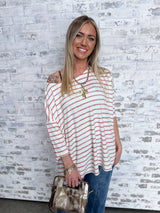 Twilight Lines Top - Rust