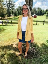 Boss Mode Blazer - Yellow