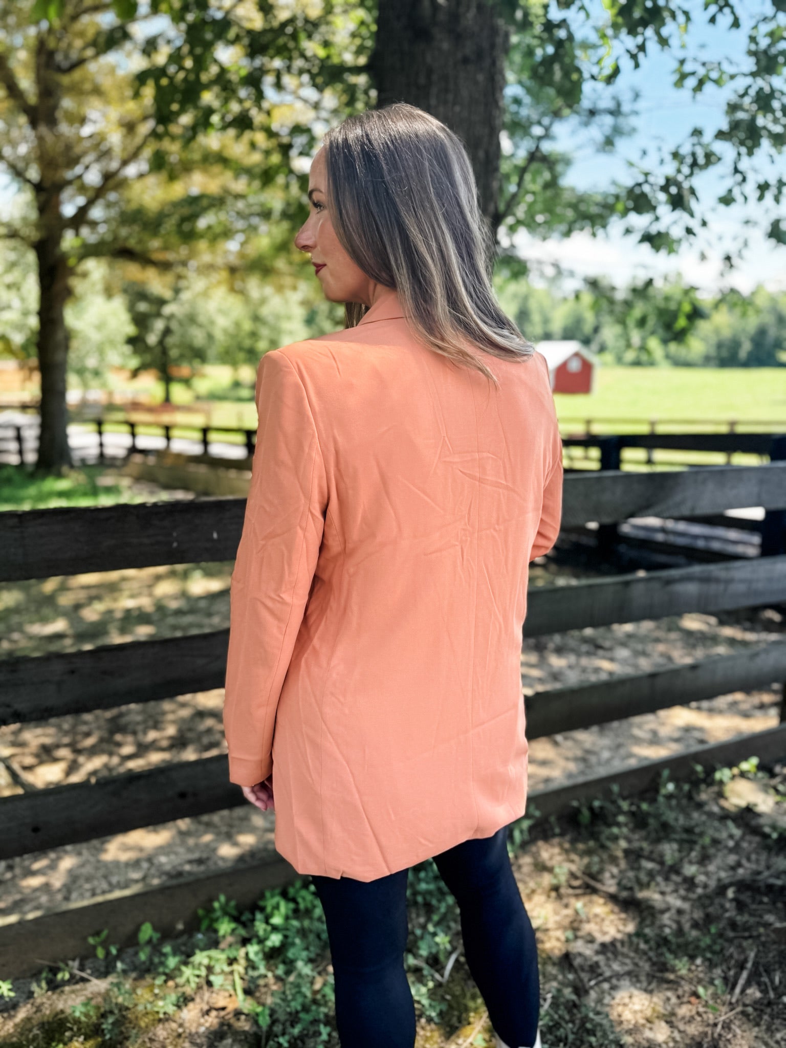 Boss Mode Blazer - Peach *Final Sale*