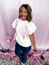 Feminine Weave Sweater - Ivory