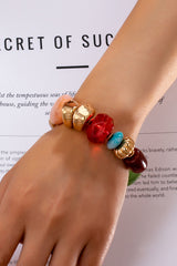 Vintage Mixed Stone Statement Bracelet