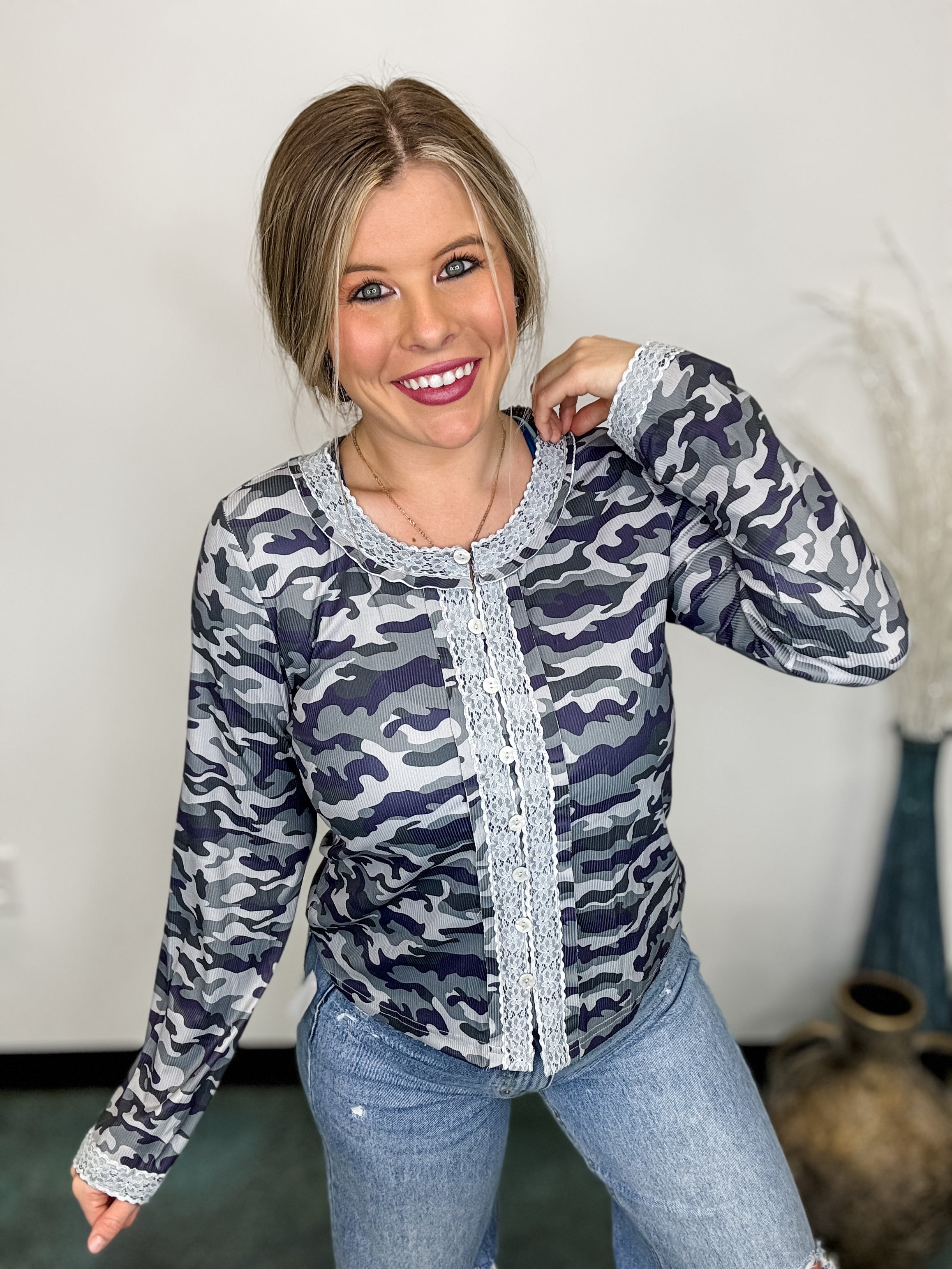 Camouflage Grace Top