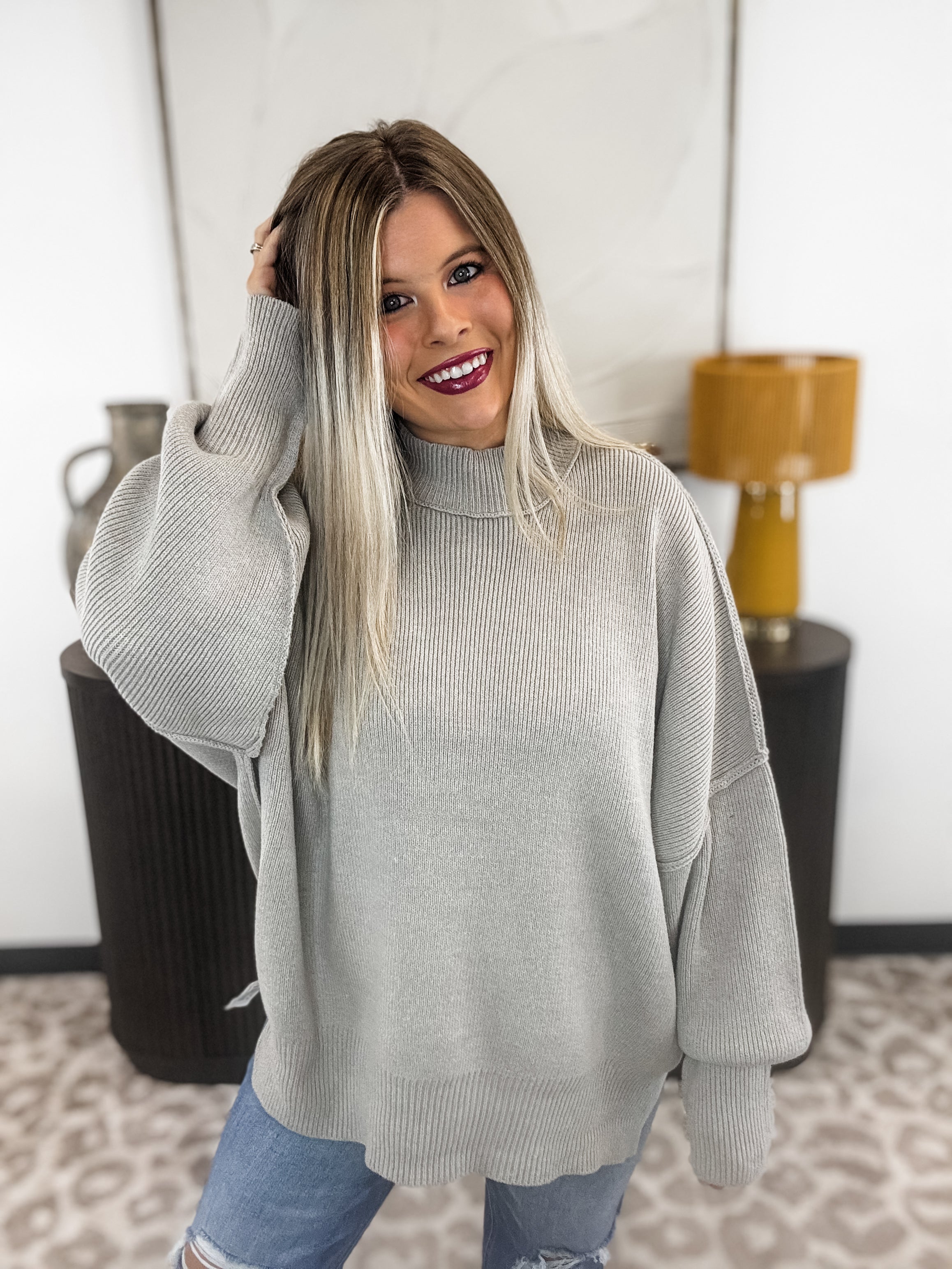 Comfort Crush Sweater - Mocha FINAL SALE