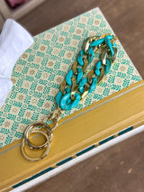 Key Ring Bracelet - Turquoise